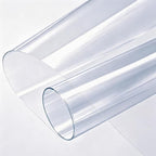 SHISU Clear Vinyl Fabric 0.2mm Thin Roll, Waterproof PVC Sheet | Transparent by SHISU