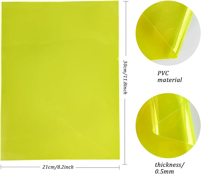 Transparent PVC Faux Leather Sheets, Glossy Waterproof Clear Vinyl Fabric - Image 4