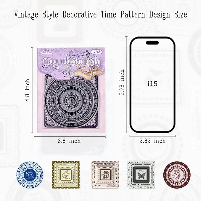 72Pcs Large Diecut PET Decorative Frames Stickers - Image 7