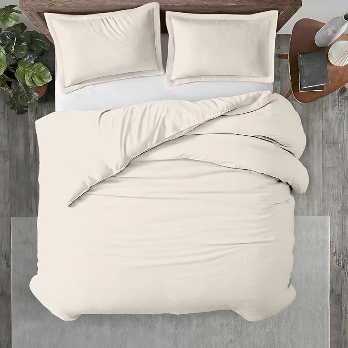 Kotton Culture 3 Pc 120" x 98" Duvet Cover Set Oversized King 100% Egyptian by KottonCulture