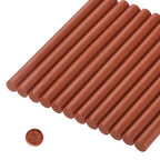 MECCANIXITY 12 Pcs Brown Red Cylinder Sealing Wax Stick Glue Gun Wax Seal Rod by MECCANIXITY