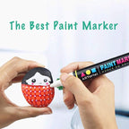 Permanent Markers for Rock Painting, 12 Colors, Medium Point, Quick-Drying - Image 9