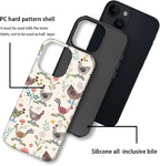 ZHEGAILIAN Case for iPhone 13 14, Chicken Farmhouse Animal Rooster Durable - Image 2