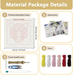 Doodlream Pink Leopard DIY Punch Needle Embroidery Kit - Image 2