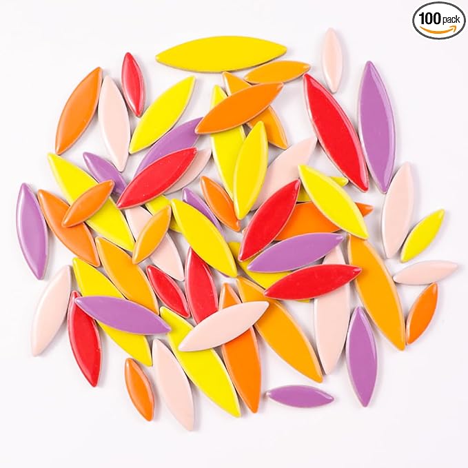 454g Petal Ceramic Mosaic Tiles by BuenoarteMosaicStone