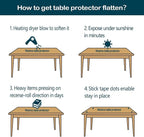 Clear Plastic Laptop Desk Cover Writing Table Cover Protector 15x15 In - Image 7
