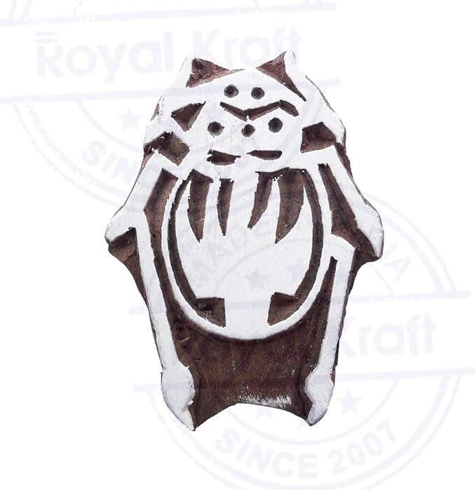 Royal Kraft Wooden Stamps DIY Fabric, Henna Printing Blocks THDtag073 - Image 3