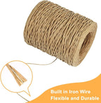 Tenn Well Floral Binding Wire, 656 Feet 2mm Paper Covered Wire Rustic Vine Wires - Image 2