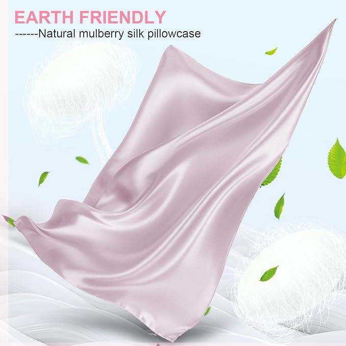 Silk Pillow Cases 2 Pack Standard Size - Image 2