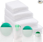 Foam Pouches & Foam Wrap Sheets, 4 Sizes 80 Count Foam Wrap Sheets Cushioning by Rocutus