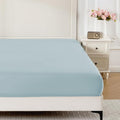ROSE&RISY Light Blue Twin Fitted Sheet, Soft and Breathable by ROSERISY