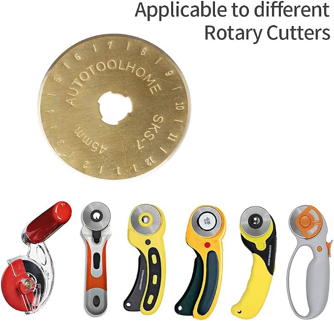 Titanium Coated 45mm Rotary Cutter Blades 50 Pack Rotary Blades - Image 7