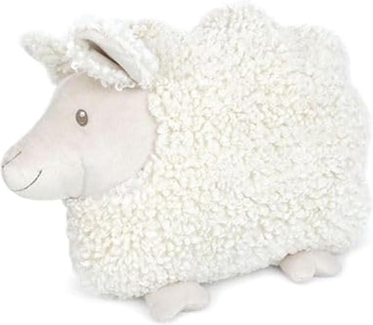 MON AMI Lamb Shaped Pillow – 13.5x12 Inch Plush Sheep Cushion | Soft Decorative Stuffed Animal Pillow | Cute Room, Nursery, or Bed Décor | Cozy Hugging Pillow & Gift for All Ages