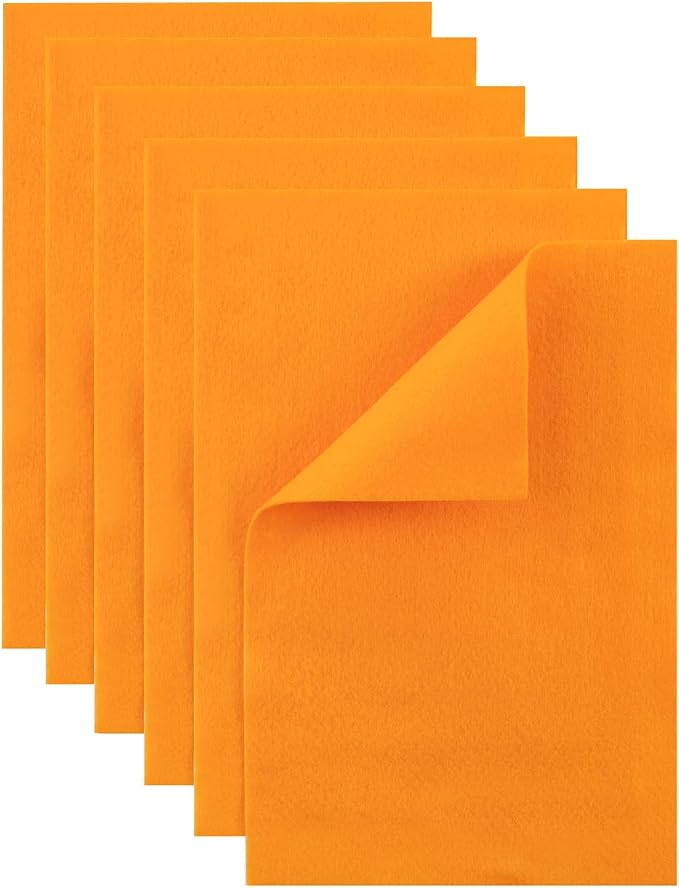 HaoFeiJH Orange Felt Fabric Sheets by HaoFeiJH