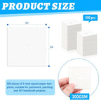 300 PCS 2" Square Paper Piecing Templates, Quilting Templates Accessories - Image 2