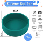 3Pcs ZHYEEDAA Air Fryer Egg Mold, Silicone Egg Molds, Individual Egg Bite Maker - Image 2