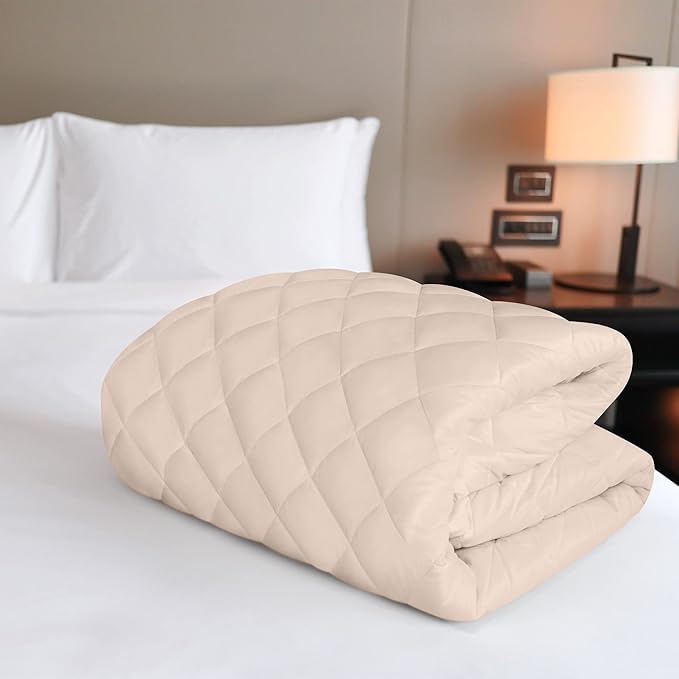 Utopia Bedding Quilted Fitted Mattress Pad, Twin Size, Elastic Fitted Mattress - Image 5