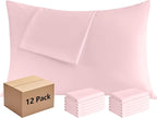 Pillowcases Standard 12 Pack, 20x26 Pillow Cases by Culve