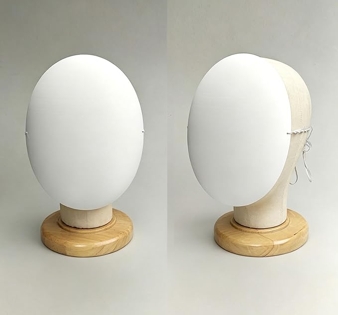Plastic Craft Mask White Blank DIY Mask Base | Plain Paintable, Cosplay Costume - Image 2