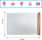 Heat Transfer Vinyl Metallic Rose Gold Foil 12"*6Ft Bundle Chrome HTV Pack in - Image 2