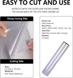 FUNKAKA Gray HTV Heat Transfer Vinyl Rolls, Adhesive HTV Vinyl - Image 4