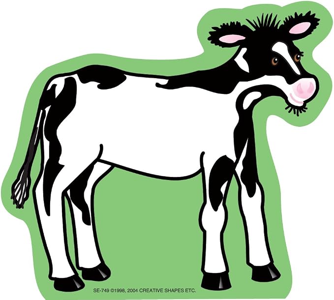 SHAPES ETC. 35 Sheets Calf Mini Notepad 3in Barnyard Animals Cute Notes Farm by SHAPESETC