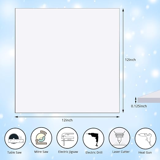 Zonon 5 Pcs Polycarbonate Clear Plastic Sheets - Image 2
