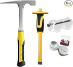 4pcs Geology Rock Pick Hammer Kit, Geology Hammer Tools, 32oz Rock Hammer & by TZDTMEOS