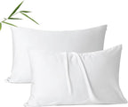 2 Pack Cooling Pillow Cases, Viscose Derived from Bamboo Pillow Protectors by ShunjieHome