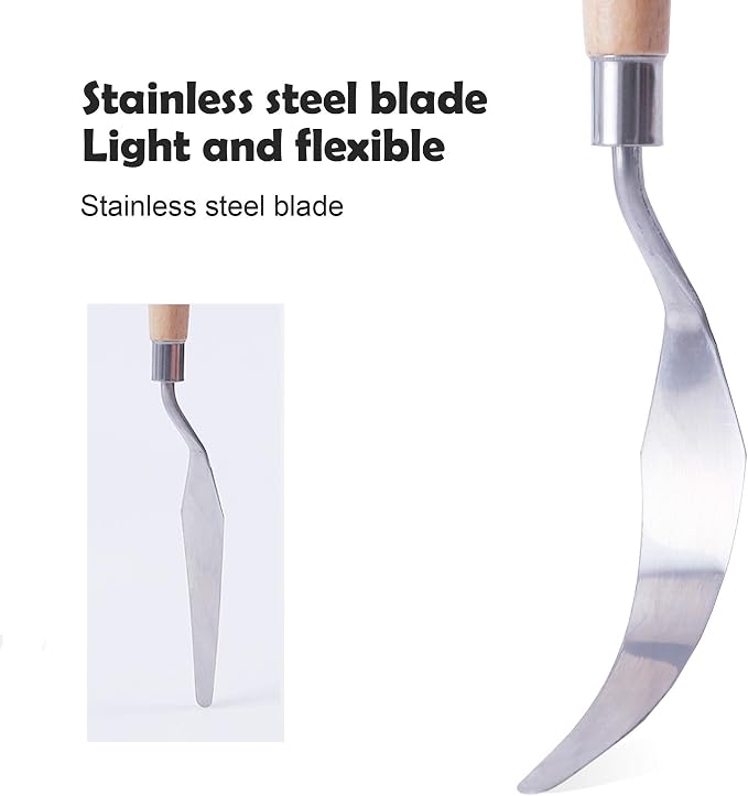 CONDA 11 Piece Stainless Steel Spatula Palette Knife Professional Palette Knife - Image 5