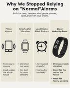 Vibrating Alarm Clock Watch for Heavy Sleepers, Silent Wake Up Bracelet & Smart - Image 6