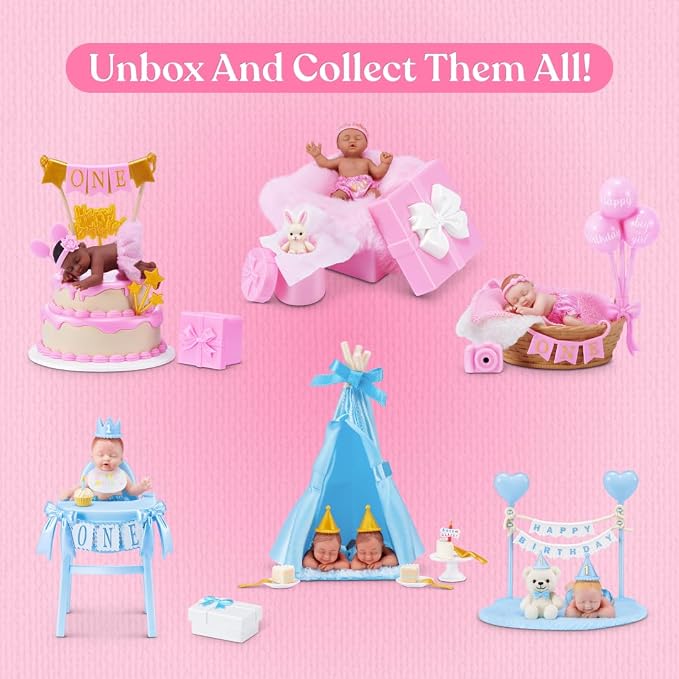 My Mini Birthday Series 1 by ZURU – Collectible Mystery Capsule Baby Doll - Image 3