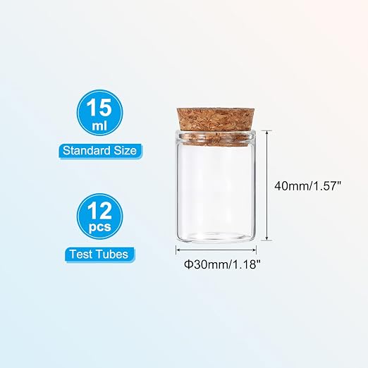 PATIKIL 15ml Test Tubes - Image 2