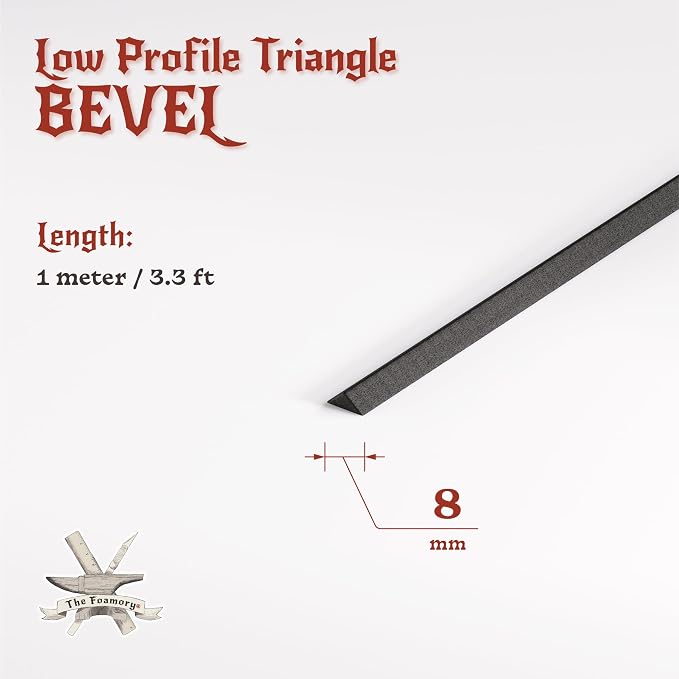 The Foamory's Instant Edge EVA Foam Pre Cut Low Profile Triangle Bevel. 5-30mm - Image 2