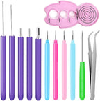 12 Pack Paper Quilling Tools Set, Slotted Needle Pens by PimoysLivingNecessities