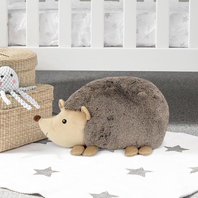 MON AMI Hedgehog Shaped Decor Pillow - 16x8.5”, Stuffed Animal Toy Plushie, Plush Decorative Cushion for Child’s Nursery, Bed or Couch,Cute Room Décor