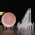 LonlyEagle 12 Pack 6 Inch Clear Plastic Easels or Stand/Plate Holders to - Image 4