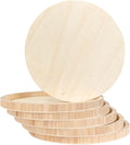 6 Pack 14 Inch Round Wood Canvas Panels Unfinished Wooden Plates Round Wood by Cregugua