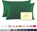 Silk Pillow Cases 2 Pack, Soft Breathable and Sliky Queen Size Pillow Cases Set by Suatien