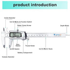 Kynup Digital Caliper, Caliper Measuring Tool, Micrometer Dial Vernier Caliper - Image 6