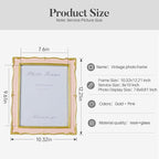 Cuspin 8x10 Vintage Picture Frame Pink and Gold Frames, Elegant Ornate Pink - Image 5