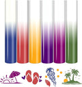 HTVSTD Color Changing Heat Transfer Vinyl 6Sheets 12×10in Iron on Vinyl | by CraftingEveryday