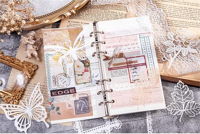Diuhofart Vintage Scrapbook Embellishments Paper Cutout Lace - Image 2