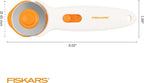 Fiskars 45mm Rotary Cutter for Fabric, Premium Steel Stick Fabric Cutter Cuts - Image 7