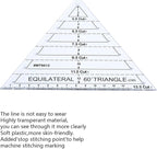 Fayelume 60 Degree Triangle Ruler, Acrylic Triangle Quilting Ruler, High - Image 4