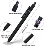 UIXJODO 6 Pcs Gel Pens 0.5mm Quick Dry Black Ink Pens Fine Point Smooth Writing - Image 4