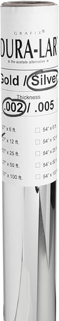 Grafix Dura-Lar 0.002" Film, Opaque Silver Dura-Lar is a Polyester Film by Grafix