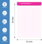 Neon Pink Heat Transfer Vinyl HTV Roll Matte PU 12" x 20 ft. | Easy to Cut - Image 2