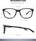ANYLUV Blue Light Glasses for Men, Lightweight Computer Gaming Glasses - Image 3