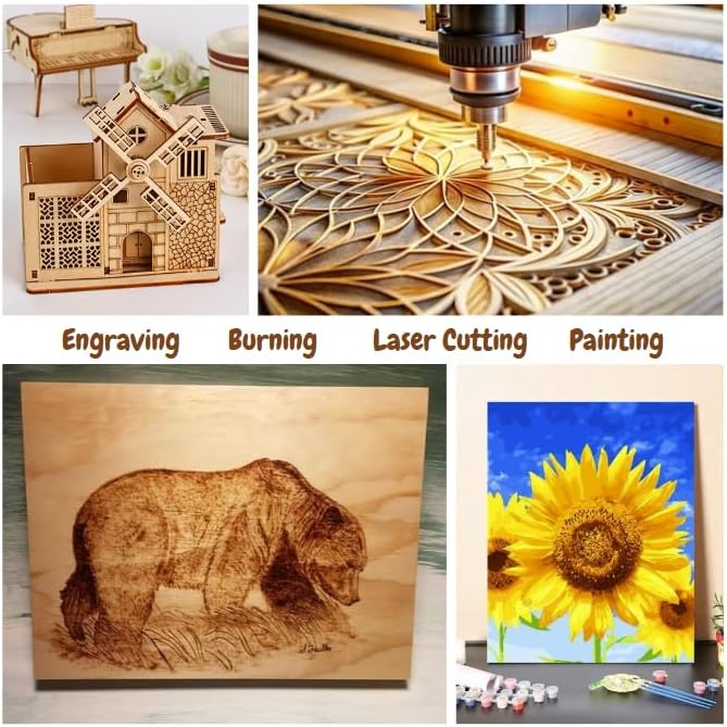 12 Pack Basswood Sheets Plywood Board 24 x 24 x 1/8 Inch- Unfinished Wood Boards - Image 5